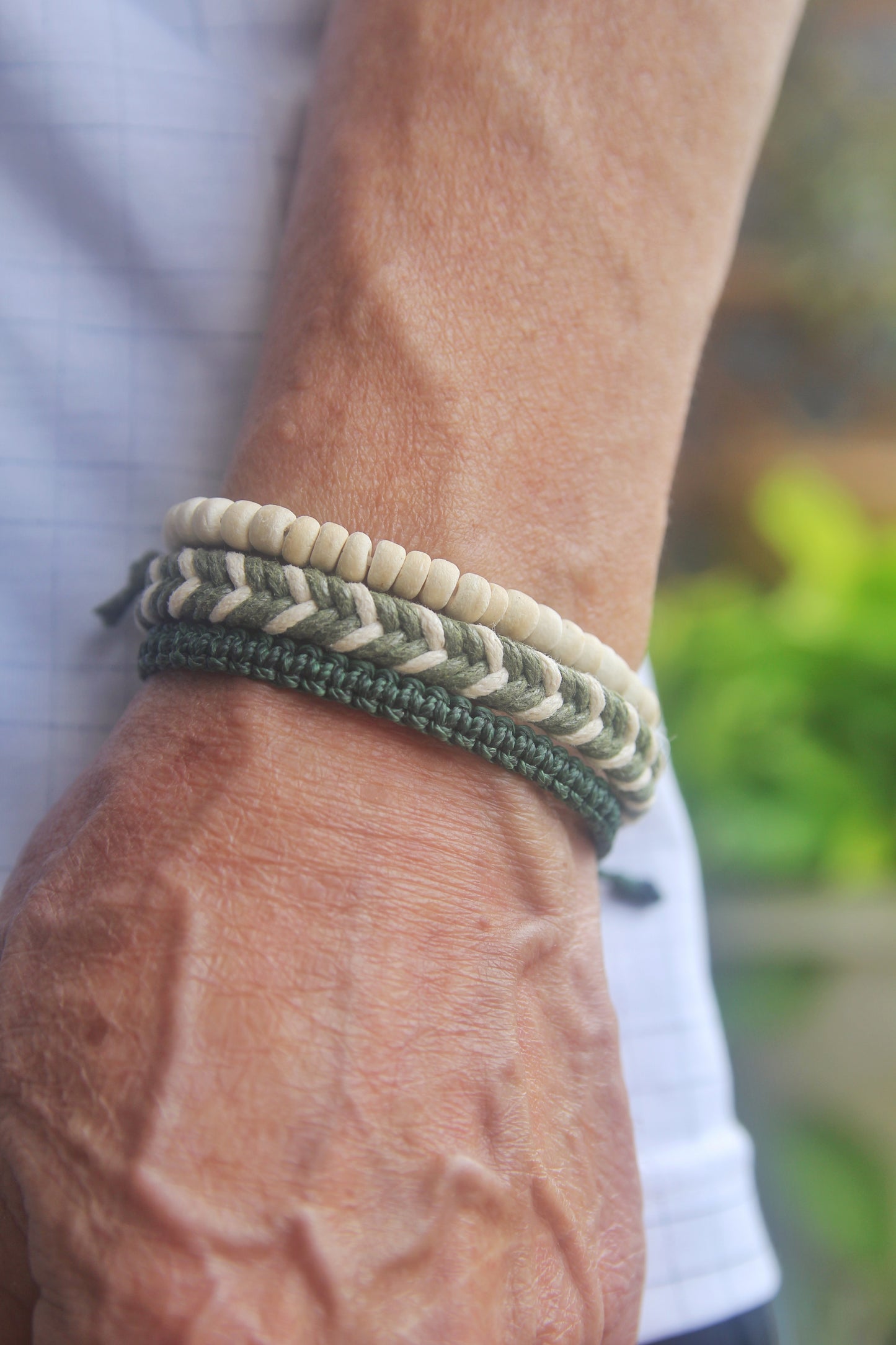 Beach Bracelets, Surfer bracelets, Yoga Boho Beaded Bracelet Gift for her, Mens bracelet set, Summer Gift, Gift for him