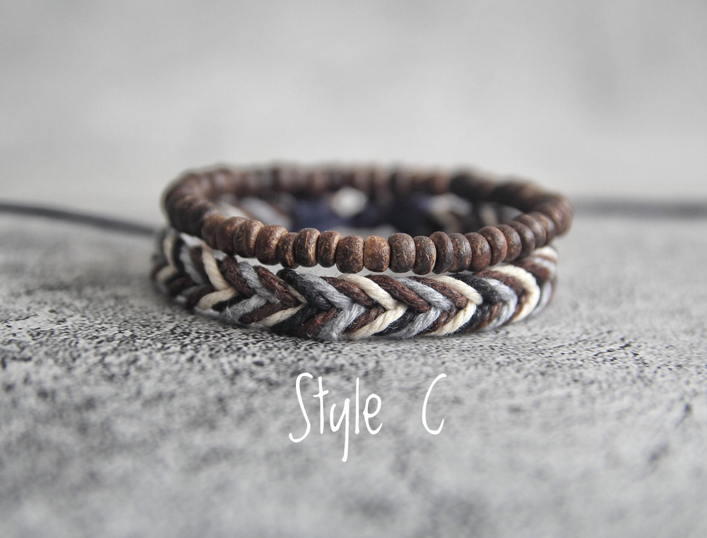 Beach Bracelets, Surfer bracelets, Yoga Boho Beaded Bracelet, Gift for her, Mens bracelet set, Gift for him