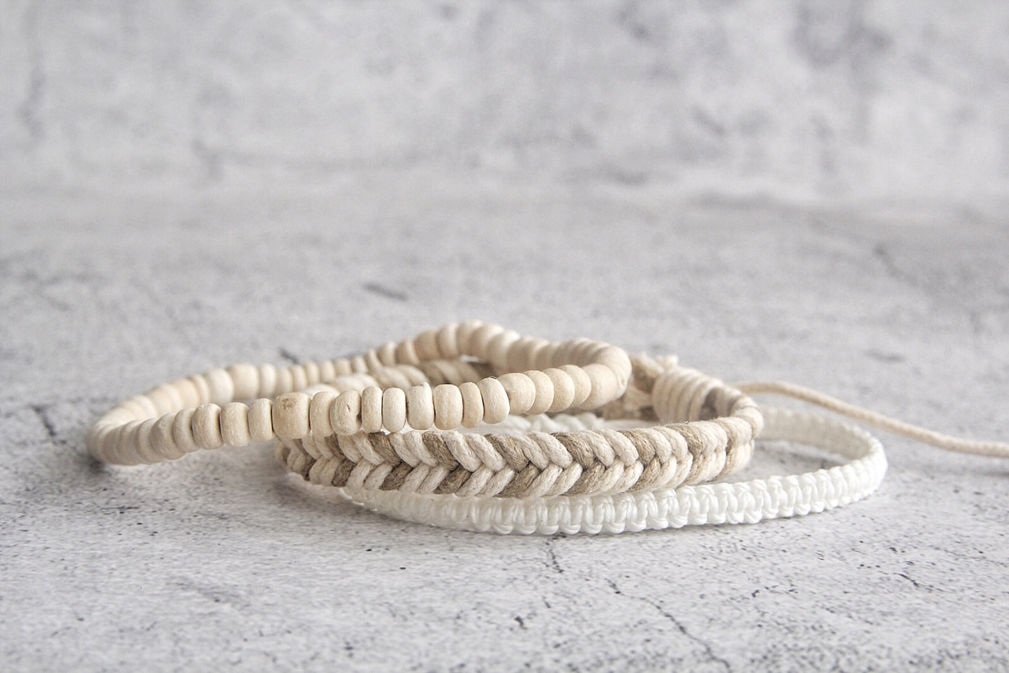 Minimalist bracelets sets, Surfer bracelets for men and women, Boho Beaded Bracelet Set, beach bracelets, Summer bracelet set, Set of 3