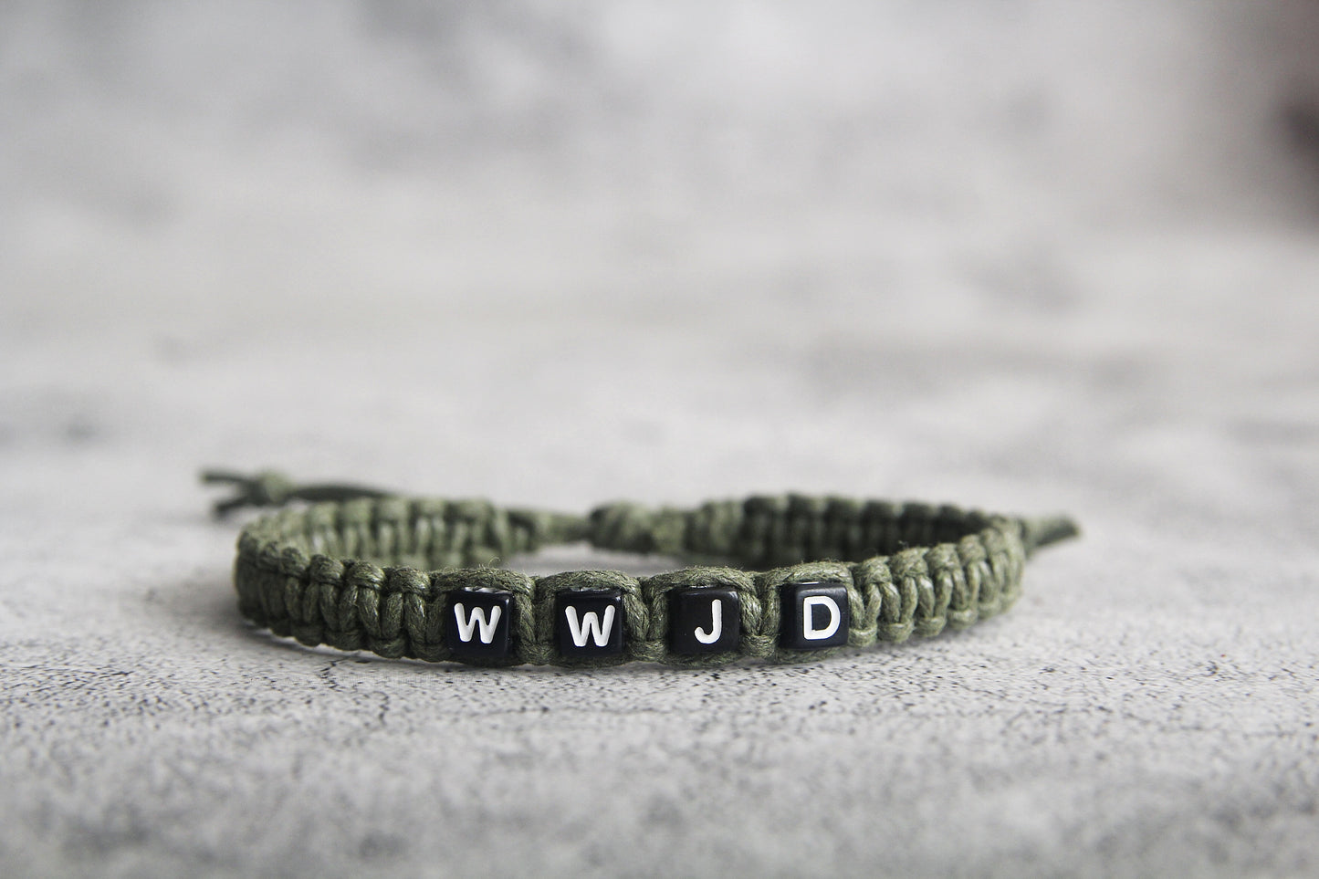 WWJD bracelet, Custom initial Men Bracelet, surfer bracelet, gift for him for boyfriend, What Would Jesus Do Bracelets. Christian Jewelry