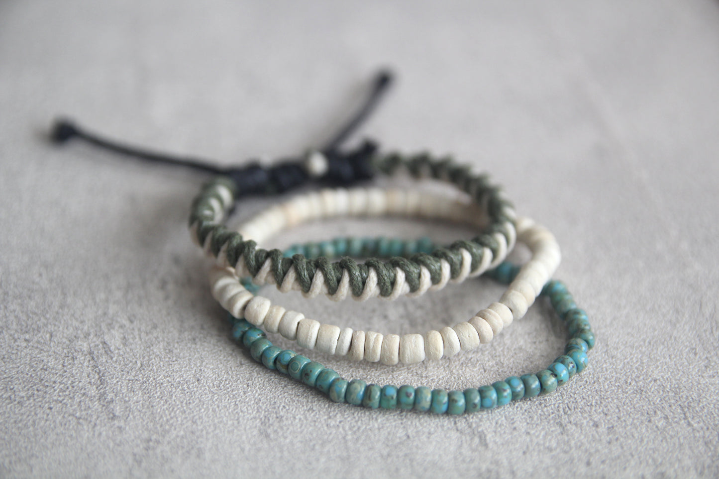 Surfer bracelets for men and women, Boho Beaded Bracelet Set, beach bracelets, Summer bracelet set, Waterproof bracelets set