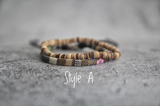 Beach Bracelets, Surfer bracelets, Yoga Boho Beaded Bracelet, Gift for her, Mens bracelet set, Gift for him